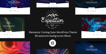 Expedition - Elementor Coming Soon WordPress Theme