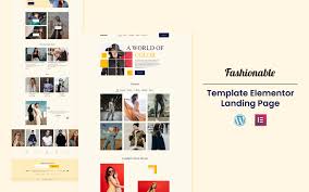 Fashionable - Word and Color Elementor Template Kit