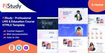 FiStudy - Professional LMS & Education Course HTML5 Template