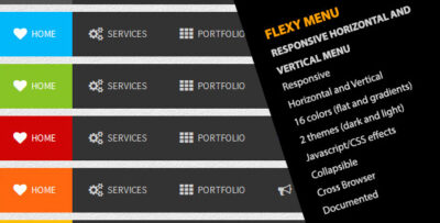 Flexy Menu - Responsive Horizontal & Vertical Menu