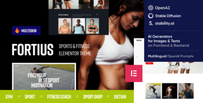 Fortius - Sports & Fitness Elementor WordPress Theme