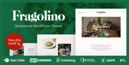 Fragolino - an Exquisite Cafe & Restaurant WordPress Theme