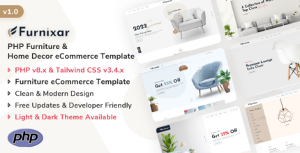 Furnixar - PHP Furniture & Home Decor eCommerce Template