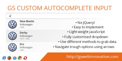 GS Custom Autocomplete Input