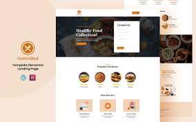 GetGrilled - Restaurant Services Elementor Landing Page