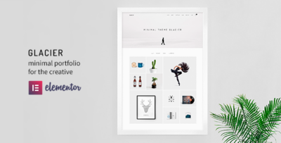 Glacier - Minimal WordPress Portfolio Theme