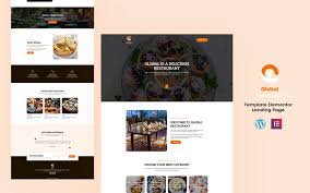 Global Restaurant - Restaurant Services Elementor Landing Page