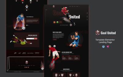 Goal United - Football Sports Elementor Landing Page Template