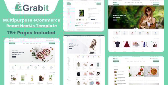 Grabit - Multipurpose eCommerce React NextJs Template Grabit - Multipurpose eCommerce React NextJs Template
