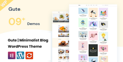 Gute Minimalist Blog WordPress Theme