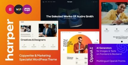 Harper - Copywriter & Marketing Specialist WordPress Theme