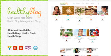 Healthy Living - Blog with Online Store WordPress Theme