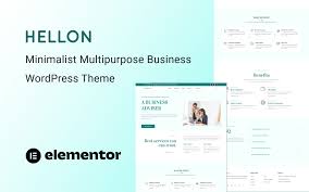 Hellon - Minimalist Multipurpose Fully Responsive Business WordPress Theme