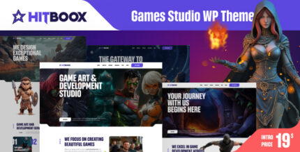 Hitboox - Games Studio WordPress Theme