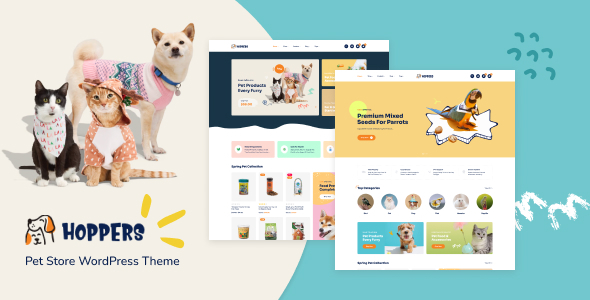 Hoppers - Pet Store WordPress Theme Hoppers - Pet Store WordPress Theme