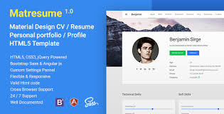 I am Mat - Material Personal Resume CV vCard WordPress Theme