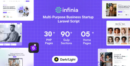 Infinia - Multipurpose Business Consulting Startup Laravel Script