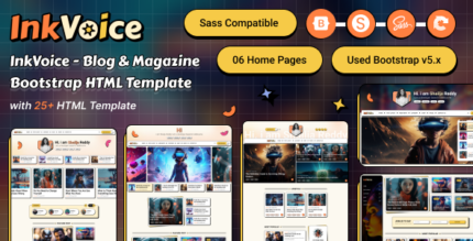 InkVoice - Creative Blog & Magazine Bootstrap HTML Template