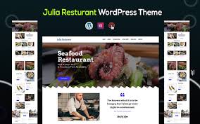 Julia - Seafood and Restaurant One Page WordPress Theme