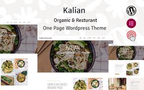 Kalian - Organic Restaurant WordPress Theme