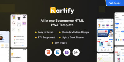 Kartify - Ecommerce PWA Mobile HTML Template