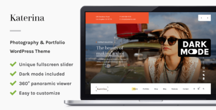 Katerina - Photography & Portfolio WordPress Theme