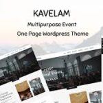 Kavelam - Multipurpose Event Management One Page WordPress Theme
