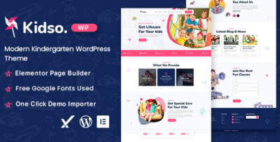 Kidso - Modern Kindergarten WordPress Theme