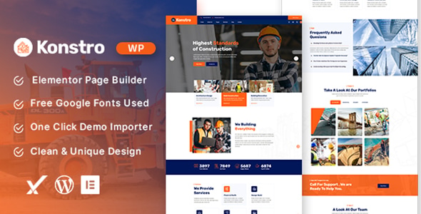 Konstro - Construction WordPress Theme Konstro - Construction WordPress Theme