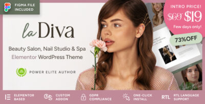 La Diva - Beauty Salon & Spa WordPress Theme