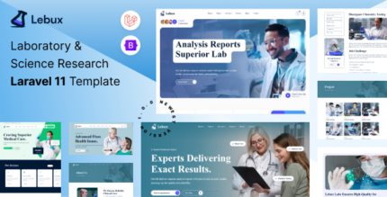 Labux - Laboratory & Science Research Laravel Template