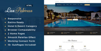 Las Palmas Hotel and Resort HTML Template