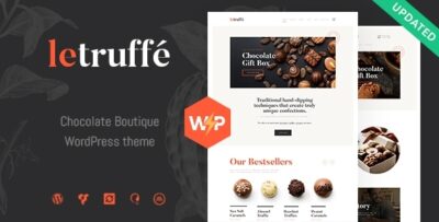 Le Truffe Chocolate Sweets & Candy Store WordPress Theme