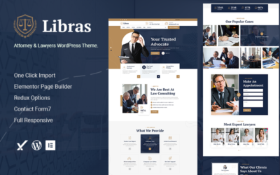 Libras - Attorney & Lawyers WordPress Theme