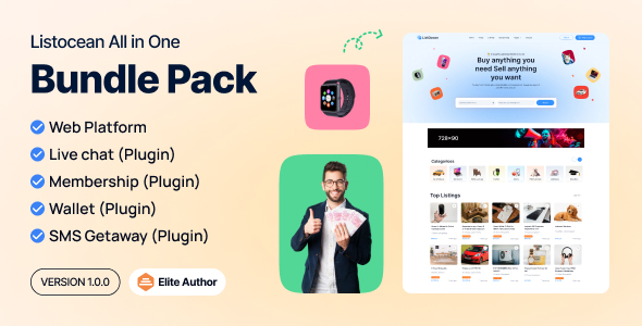 Listocean Bundle - Classified Ads Listing Platform Listocean Bundle - Classified Ads Listing Platform