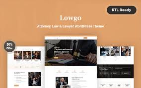 Lowgo Attorney, Law & Lawyer WordPress Theme