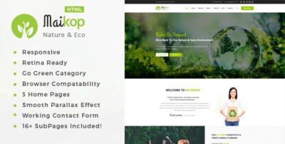 Maikop - Environment Non-Profit HTML Template