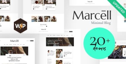 Marcell + Layouts Multi-Concept Personal Blog & Magazine WordPress Theme