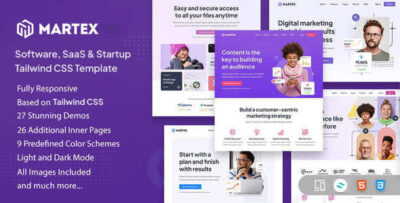 Martex - Software, SaaS & Startup Tailwind CSS Template