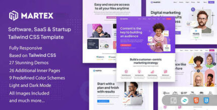 Martex - Software, SaaS & Startup Tailwind CSS Template