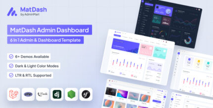 Matdash Multipurpose Admin Dashboard Template