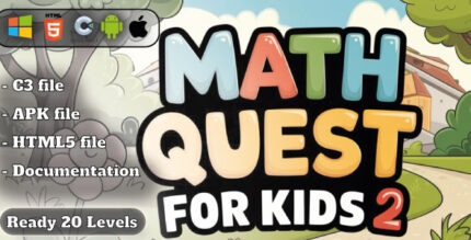 Math Quest for Kids 2 - Educational Game - HTML5, Construct 3