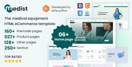 Medist - Medical Equipment eCommerce Bootstrap HTML5 Template