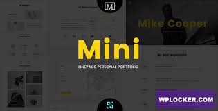 Mini - Onepage Personal Portfolio Theme