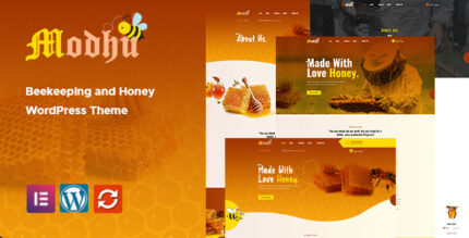 Modhu - Beekeeping and Honey WordPress Theme