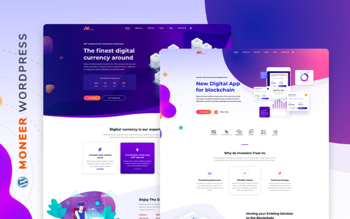 Moneer - Cryptocurrency WordPress Theme