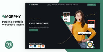Morphy - Personal Portfolio WordPress Theme