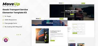 MoveUp - Goods Transport Service Elementor Template Kit