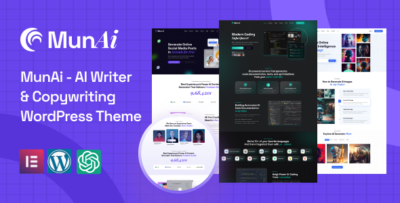 MunAi - AI Writer & Copywriting WordPress Theme