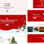 New York Carnival - Christmas Elementer Landing Page Template